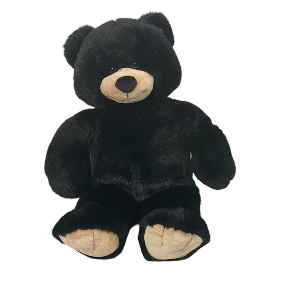 Build A Bear Workshop Black Teddy Bear Stuffed Animal Plush 17 Inches - Picture 1 of 9